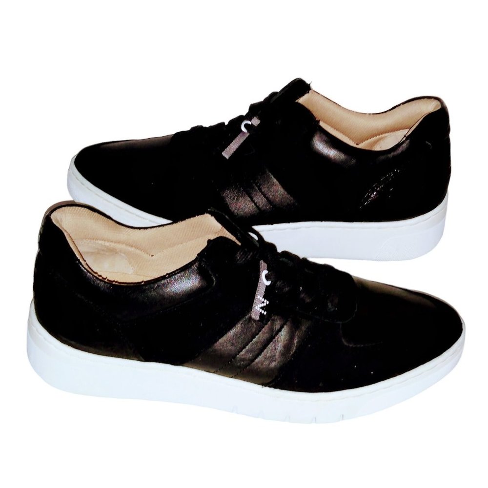 Naturalizer Hadley Comfort Sneakers, Women's Size 9W Black Super Clean MSRP $99